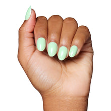 Mint Green press-on nails - oval shape, short length