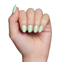 Mint Green press-on nail design - solid color style detail