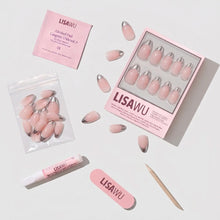 Mirror Mirror press-on nails - almond shape, short length