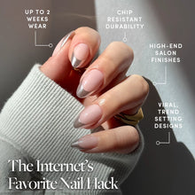 Mirror Mirror press-on nail design - chrome style detail