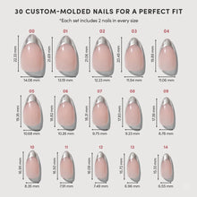 Mirror Mirror press-on nail design - french tip style detail