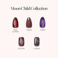 Moon Child Collection press-on nails in black shade