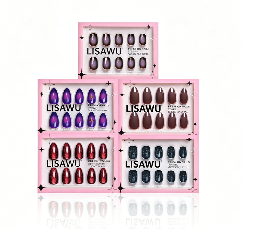 Moon Child Collection press-on nails in purple shade