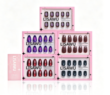 Moon Child Collection press-on nails - almond shape, short length
