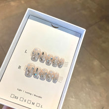 Moonlit Galaxy – Silver Crystal Pearl Press-On Nails