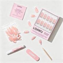 Mother Pearl press-on nails in white shade