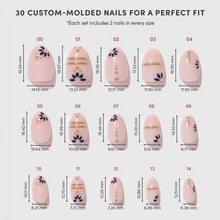 Myko Muse press-on nail design - patterns style detail