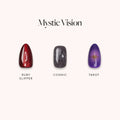 Mystic Vision press-on nails in black shade