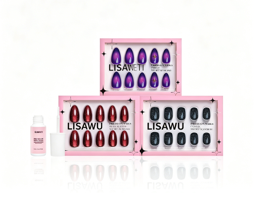 Mystic Vision press-on nails with glossy finish