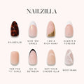 NAILZILLA press-on nails in black shade