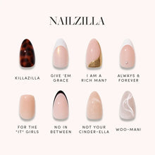 NAILZILLA press-on nails in black shade