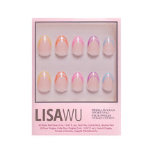 Neon Lights press-on nails in blue shade