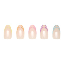 Neon Lights press-on nails in orange shade