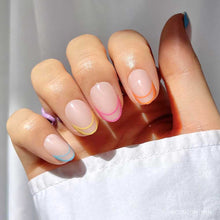 Lisawu Neon Lights press-on nails manicure lifestyle photo