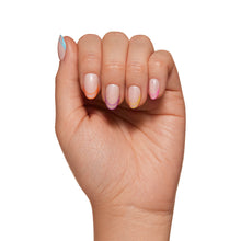 Neon Lights press-on nails - oval shape, short length