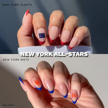 New York All-Stars press-on nails in blue shade