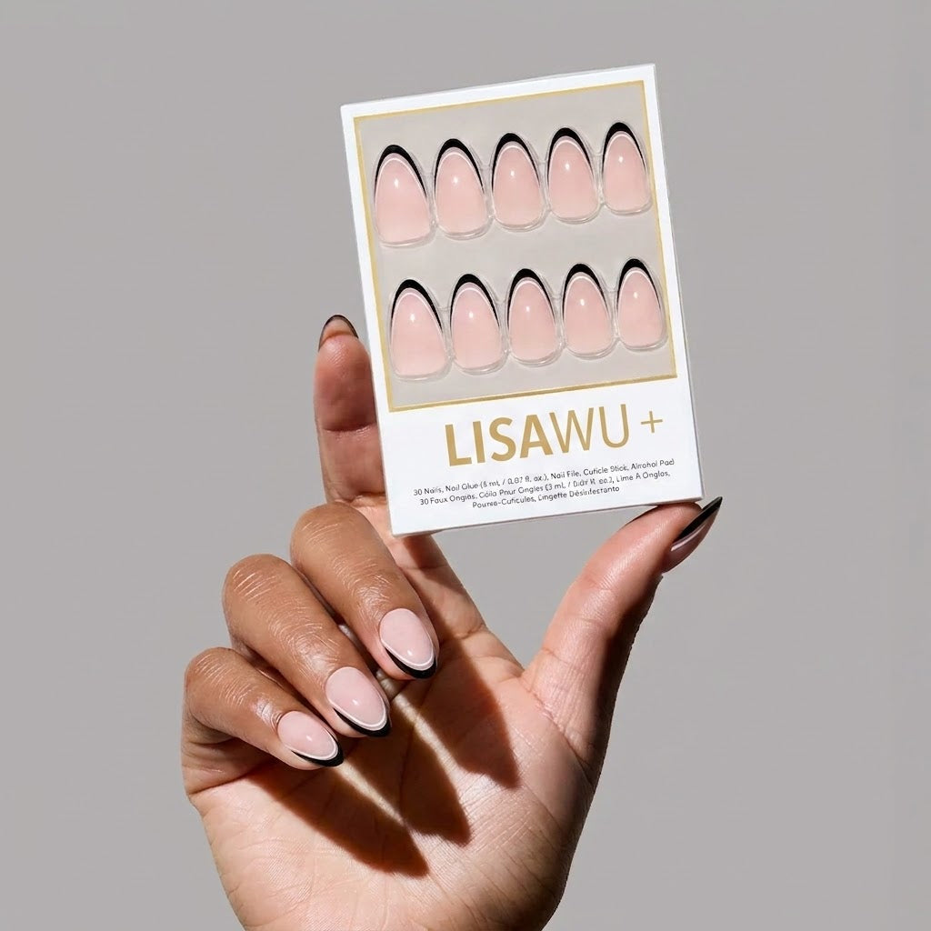 NO IN BETWEEN press-on nails in nude shade