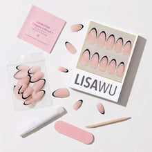 NO IN BETWEEN press-on nails in white shade