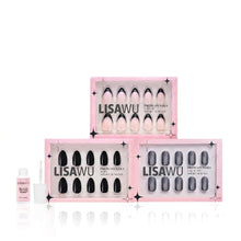 Noir Classics press-on nails with glossy finish
