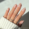 North Star press-on nails in gold shade