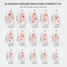 North Star press-on nail design - 3d style detail