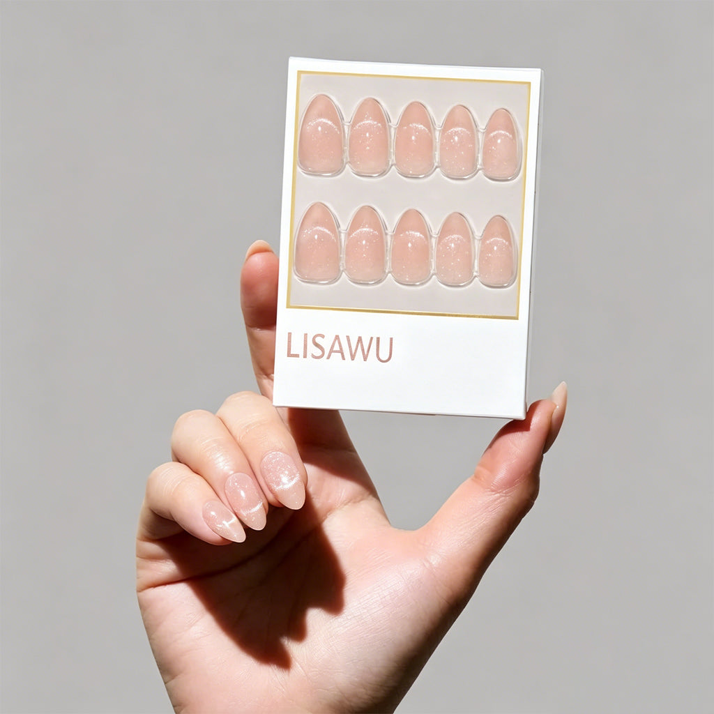 NOT YOUR CINDER-ELLA press-on nails with glossy finish