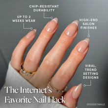 NOT YOUR CINDER-ELLA press-on nail design - solid color style detail