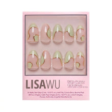 Olive You press-on nails in gold shade