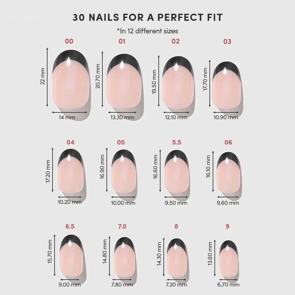 Onyx Glaze press-on nails with glossy finish