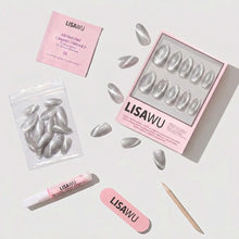 Oslo press-on nail design - solid color style detail