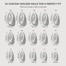 Oslo press-on nail design - sparkles style detail
