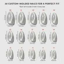 Oslo press-on nail design - sparkles style detail
