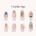 Lisawu Oval the Map press-on nail bundle style selection