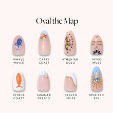 Lisawu Oval the Map press-on nail bundle style selection