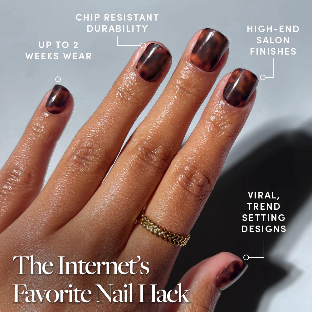 Own It All press-on nails with glossy finish