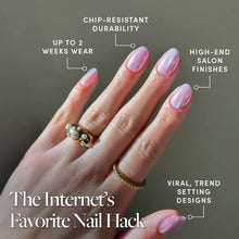 Oyster press-on nails in multicolor shade