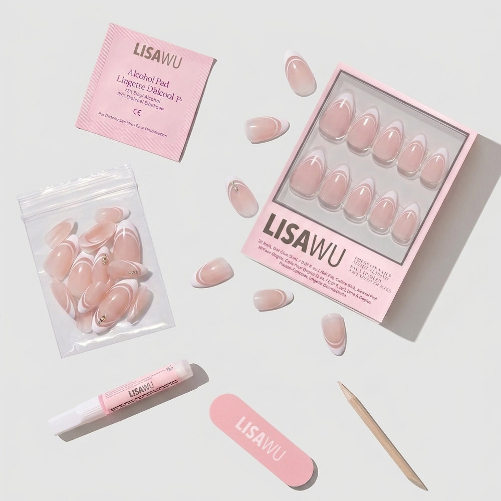 Paris press-on nail bundle - full set view