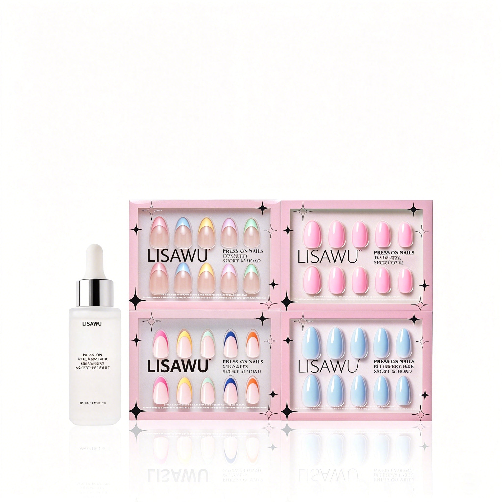 Pastel Princess press-on nails in pink shade
