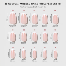 Pearl Glaze press-on nails with glossy finish