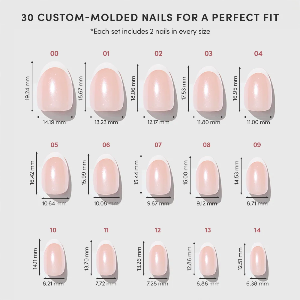 Pearlfect press-on nails with glossy finish