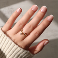 Pearly Please press-on nails in nude shade