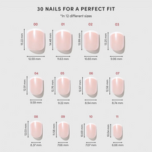 Pearly Please press-on nails with glossy finish