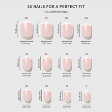 Pearly Please press-on nails with glossy finish