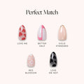 Perfect Match press-on nails in black shade