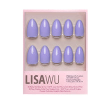Periwinkle press-on nails in soft blue shade with glossy finish perfect for stylish everyday wear