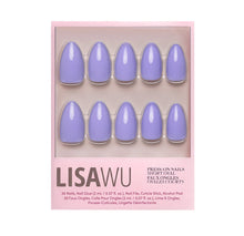 Periwinkle press-on nails in soft blue shade with glossy finish perfect for stylish everyday wear