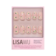 Petals press-on nails with glossy finish
