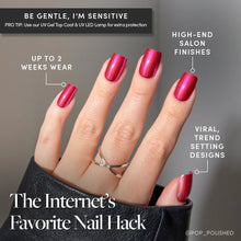 Pink Alloy press-on nails product detail