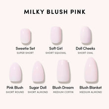 Pink Blush press-on nail bundle - full set view