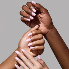 Pink Control press-on nails with glossy finish